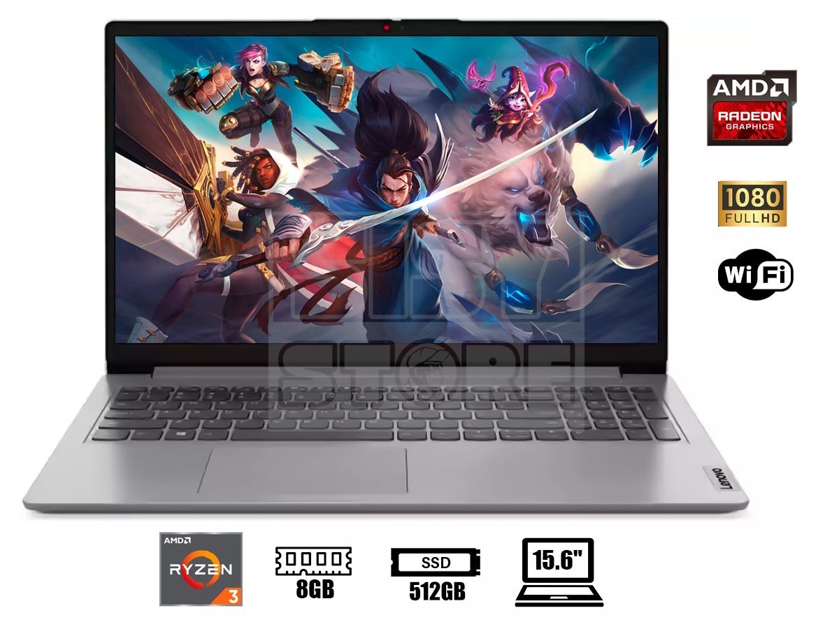 LENOVO IDEAPAD 1 15AMN7 AMD Ryzen™ 3 7320U 128B SSD 4GB 15.6" (1920x1080) WIN11 S ABYSS BLUE
