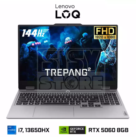 LENOVO LOQ CTO GAMING  CORE 7-13650HX 512GB SSD 16GB DDR5 15.6 FHD (1920 x 1080) 144HZ NVIDIA GEFORCE RTX 5060 8192MB  WIN11 COLOR LUNA GREY"
