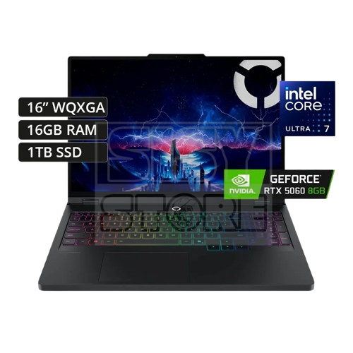 LENOVO LEGION PRO 5 16IAX10 GAMING Core Ultra 7 255HX 1TB SSD 16GB 16" WQXGA (2560x1600) OLED 165Hz WIN11 NVIDIA® RTX 5060 8192MB ECLIPSE BLACK RGB Backlit Keyboard