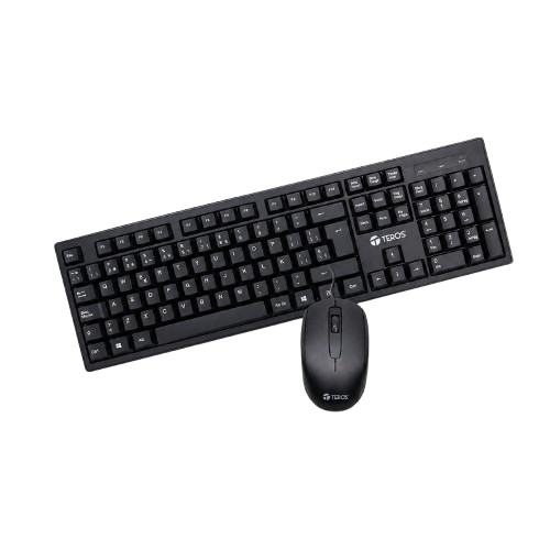 COMBO OFICINA TEROS TE-5015S TECLADO MOUSE ALAMBRICO