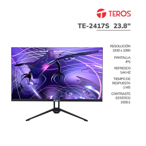 MONITOR TEROS TE-2417S 24 PULG 144HZ IPS FHD