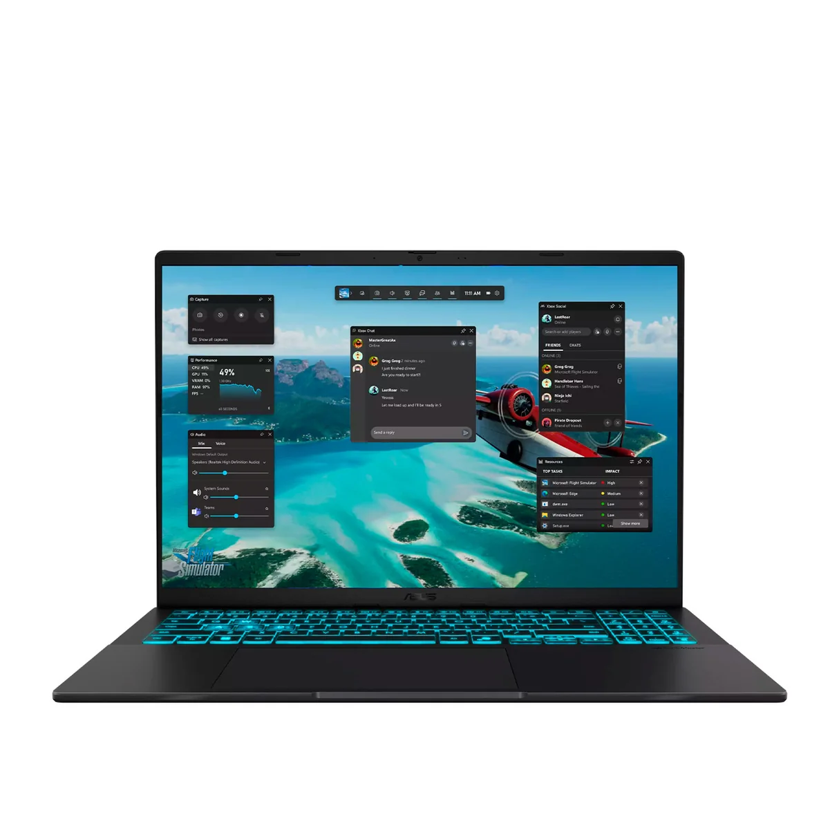 ASUS V16 V3607VH-AS73-CA GAMING CORE 7 240H,16GB DDR5 512GB SSD,16¨(1920X1200) 144HZ NVIDIA RTX 5050 8192MB WIN 11 COLOR BLACK