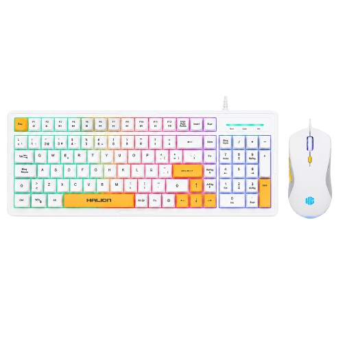 COMBO GAMER HALION COBRA K426C TECLADO MOUSE MEMBRANA WHITE
