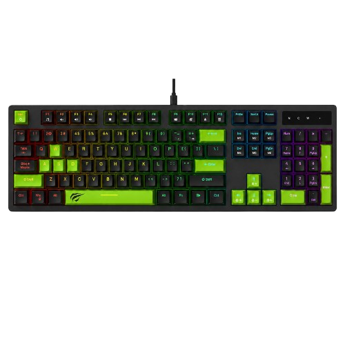 TECLADO MECANICO HAVIT KB893L-SP SWITCH BLUE ESPAÑOL
