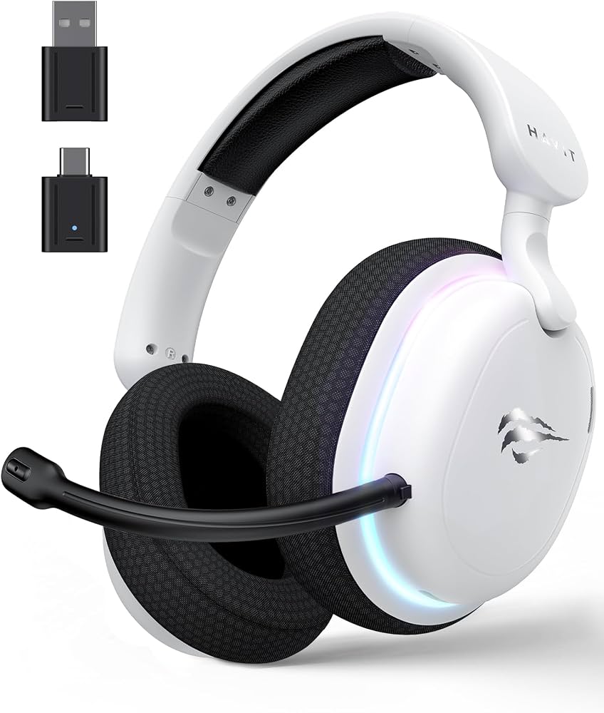 AUDIFONO GAMER HAVIT FUXI H7 INALAMBRICO BLANCO