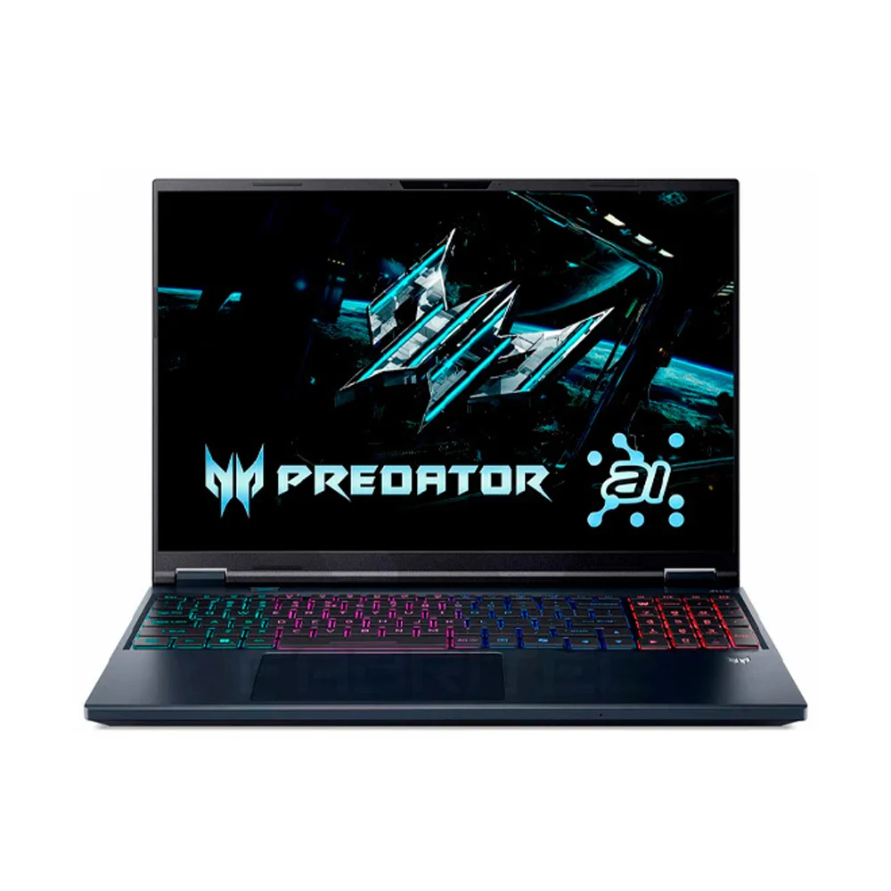 ACER PREDATOR HELIOS NEO 16 AI CORE ULTRA 9 275HX 5.4 Ghz MEMORIA:16GB DDR5 DISCO:1TB SSD PANTALLA:16" WQXGA 240Hz VIDEO: 12GB NVIDIA GEFORCE RTX 5070 Ti