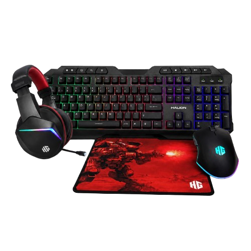 COMBO GAMER HALION MERCURY HA-K404C TECLADO MOUSE AUDIFONO PAD MEMBRANA