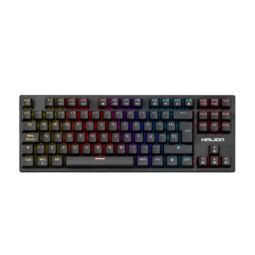 TECLADO MECANICO HALION KM202 COMANCHE 88 SWITCH RED