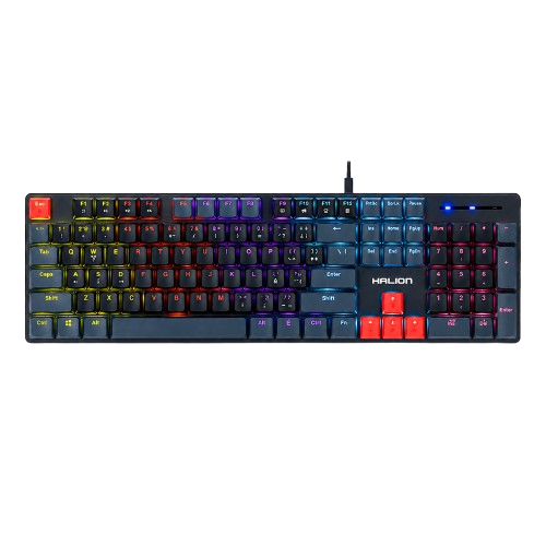 TECLADO MECANICO HALION DROGO HA-K947G SWITCH RED