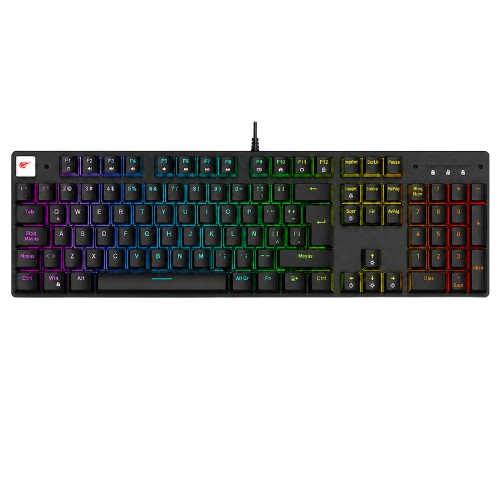 TECLADO MECANICO HAVIT KB432L SWITCH BLUE ESPAÑOL