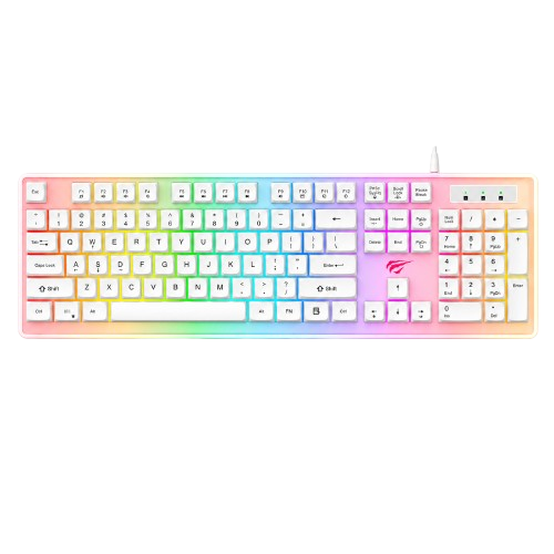TECLADO MEMBRANA HAVIT KB876L-SP BLANCO ESPAÑOL