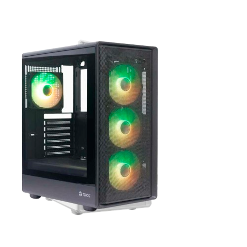 CASE TEROS TE-1323G ATX 4 FAN RGB VIDRIO BLACK